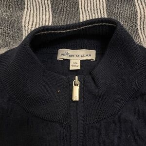 Peter Millar Dark Blue Men's merino wool vest (XL)